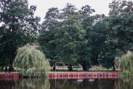 В парке Зеленоградска завершили благоустройство вокруг пруда