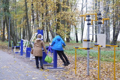 На улицах Светлогорска установили площадки с тренажёрами