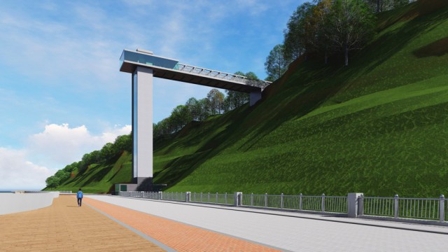 Власти выдали разрешение на строительство лифта на променад в Светлогорске