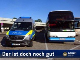 Полиция Берлина задержала калининградский туристический автобус из-за неисправностей