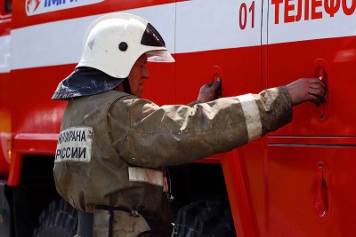 В Калининграде загорелась торговая палатка