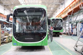 Первые три новых троллейбуса «Синара» отправили из Челябинска в Калининград