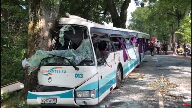 В аварии с автобусом под Янтарным пострадали 11 человек, среди них — двое детей (видео)