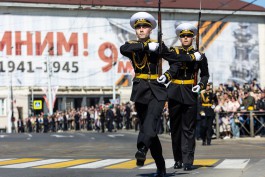 Вечером в пятницу в центре Калининграда перекроют движение для репетиции парада Победы  