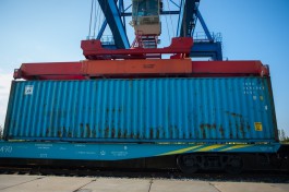 В Калининградскую область прибыл контейнерный поезд с товарами из Китая