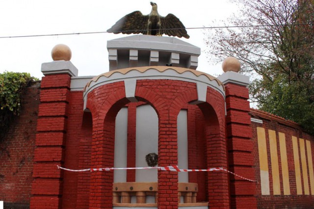 В Советске завершили реконструкцию Судейского фонтана со скульптурой орла