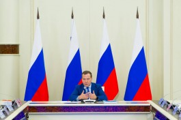Дмитрий Медведев отвечает на вопросы журналистов в «Храброво»