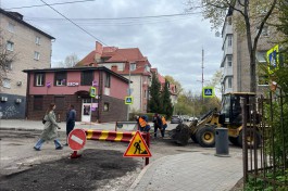 В Калининграде приступили к ремонту улицы Чайковского (фото)