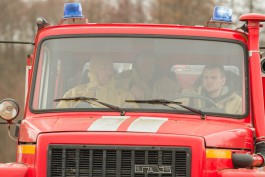 Во время пожара в СНТ «40 лет Октября» в Калининграде пострадал хозяин дачного домика