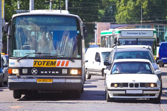В Калининграде из-за проверки часть автобусов компании «Тотем» не вышла на линию
