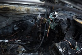 Ночью на улице Портовой в Калининграде сгорел автомобиль