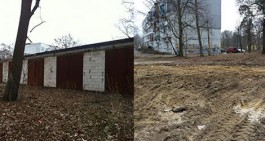 В Балтийске снесли незаконно построенные на окраине парка гаражи