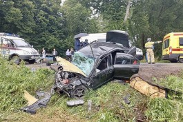 Водитель БМВ устроил аварию на трассе под Полесском: пострадали шесть человек