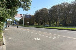 На проспекте Калинина в Калининграде завершили ремонт тротуара