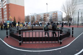 На улице Громовой в Калининграде открыли большую спортивную площадку