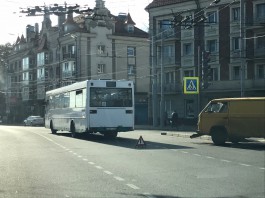 На Ленинском проспекте в Калининграде пассажирский автобус попал в ДТП