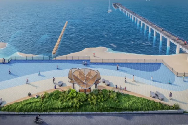 «Синяя волна и кратеры на пляже»: в Зеленоградске представили концепцию променада и Санаторского парка