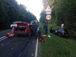 На трассе Калининград — Советск столкнулись два автомобиля: пострадали пять человек