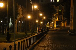 В центре Черняховска появились новые светильники