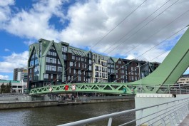 В Калининграде открыли новый пешеходный мост на остров Канта (фото)
