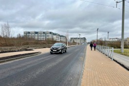 «Открыли для машин и пешеходов»: в Калининграде завершают строительство улицы Катериничева (фото)