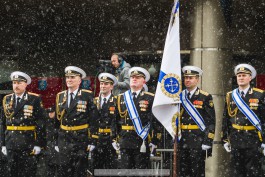 «Парад под снегом»: как в Калининграде отметили годовщину Победы (фото)