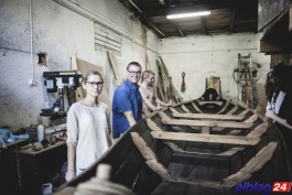 В Эльблонге построили лодку викингов для музея в Калининграде