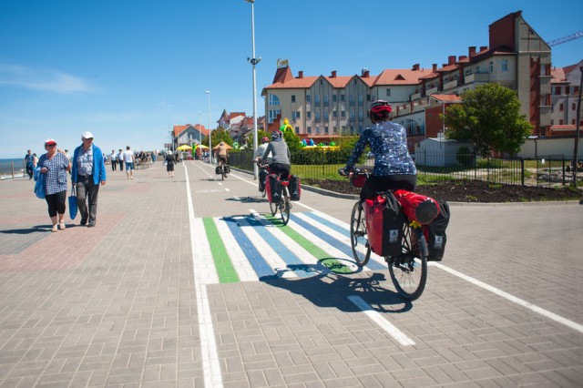 В Зеленоградске заменят плитку по маршруту велодорожки на променаде