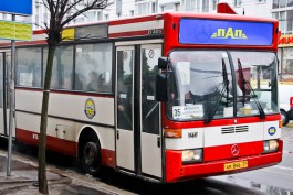 В центре Калининграда столкнулись маршрутка №63 и автобус №35