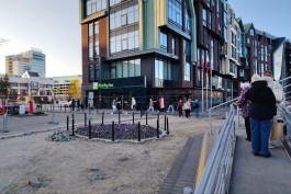 Ремонт плитки возле Философского моста в Калининграде завершат в течение недели