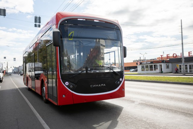 В Калининграде протестируют новый троллейбус из Челябинска с автономным ходом