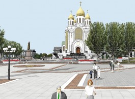 «Между храмом и парковкой»: власти Калининграда выбрали эскиз памятника князю Владимиру 