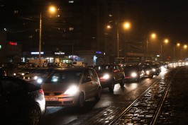 В понедельник вечером в Калининграде возникли девятибалльные пробки