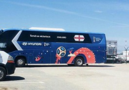 Сборная Англии по футболу прилетела в аэропорт «Храброво»