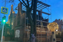 В Зеленоградске начали ремонт здания почтамта Кранца