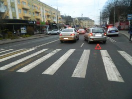 В центре Калининграда «Хёндай» сбил женщину на пешеходном переходе