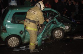 В Калининграде столкнулись «Рено» и «Хонда»: трое пострадавших
