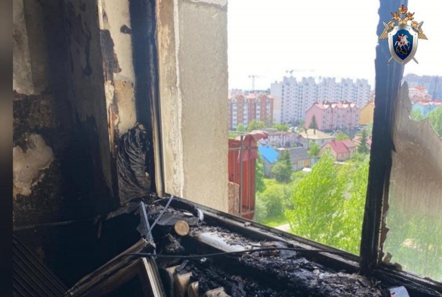 При пожаре на улице Толстикова в Калининграде погиб 11-летний мальчик
