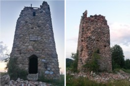 Под Черняховском обрушилась башня Бисмарка