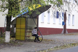 В Краснознаменске появилась остановка в виде гигантского зонтика