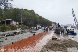 &laquo;Установка бордюра и монтаж освещения&raquo;: в Минстрое рассказали о реконструкции променада в Светлогорске (фото)