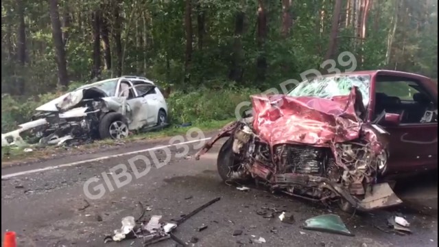 ГИБДД проводит проверку по факту лобового столкновения двух машин на трассе Калининград — Балтийск