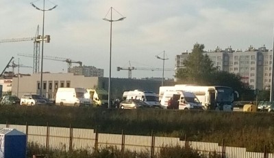 В конце Московского проспекта маршрутка столкнулась с автобусом: есть пострадавшие