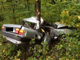 На трассе Калининград — Зеленоградск «Ауди» с пьяным водителем врезалась в дерево: погиб пассажир