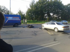 На ул. Невского в Калининграде «Тойота» сбила мотоциклиста