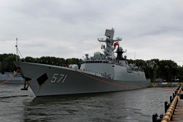 В Балтийск прибыли военные корабли из Китая (видео)