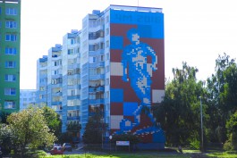 Астахова о футбольном фасаде на Острове: Мне нравится, а у каждого своё мнение