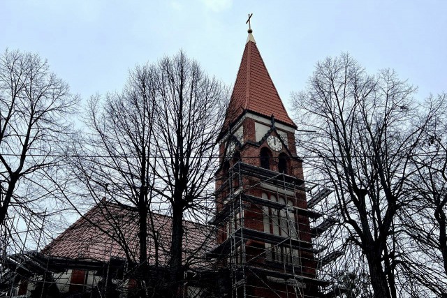 На кирхе Святого Адальберта в Калининграде установили часы