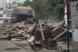 Снос исторического здания на Правой набережной в Калининграде объяснили аварийным состоянием