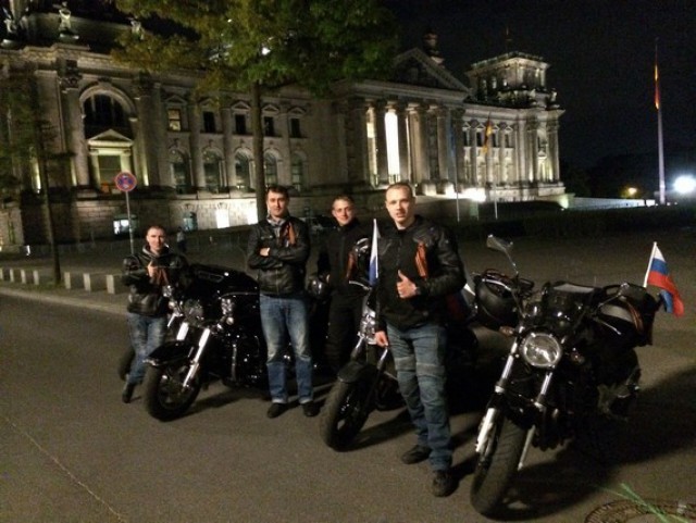 «Ночные волки» завершили в Берлине  мотопробег в честь 70-летия Победы